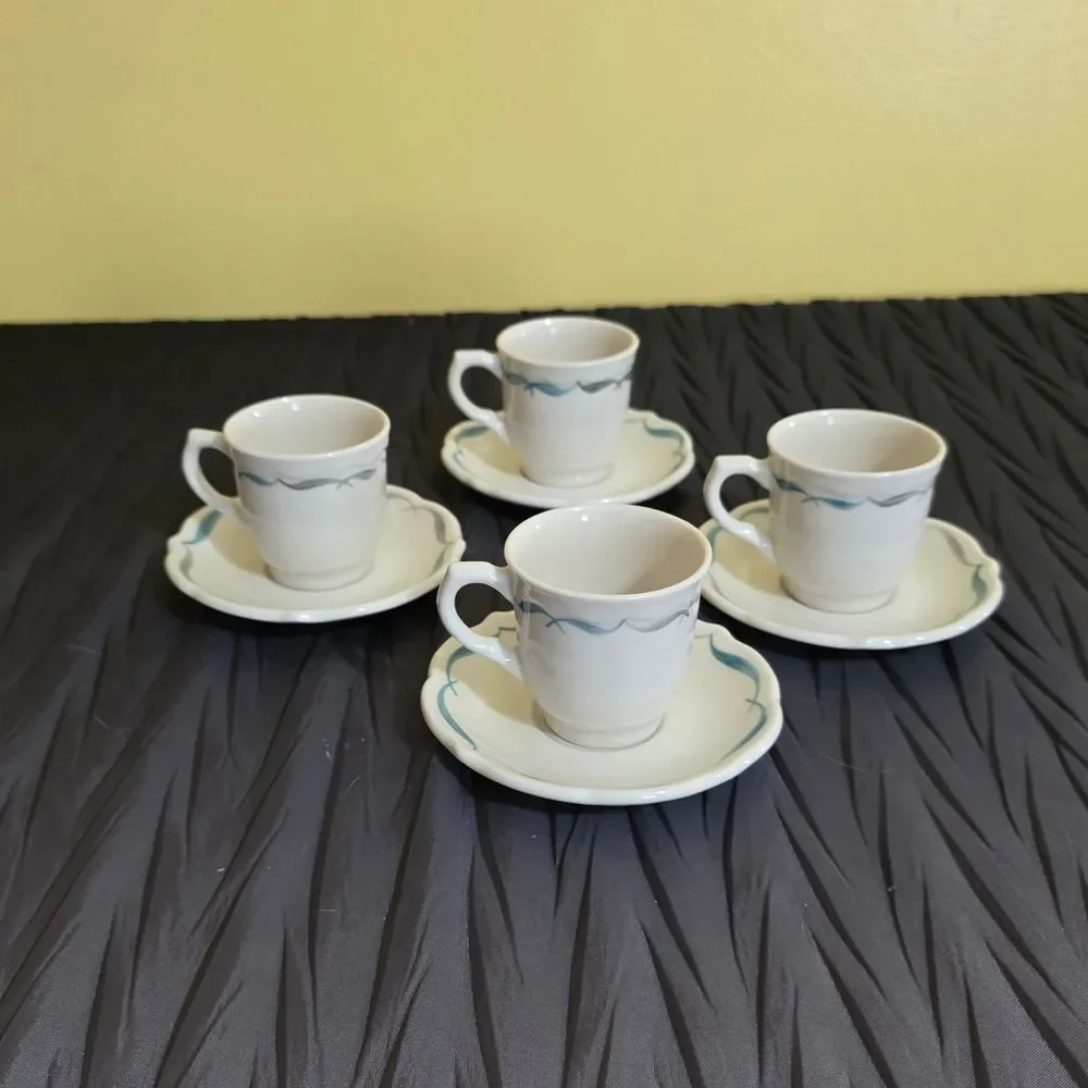 1960s Syracuse China MM-4 USA Teacup Set